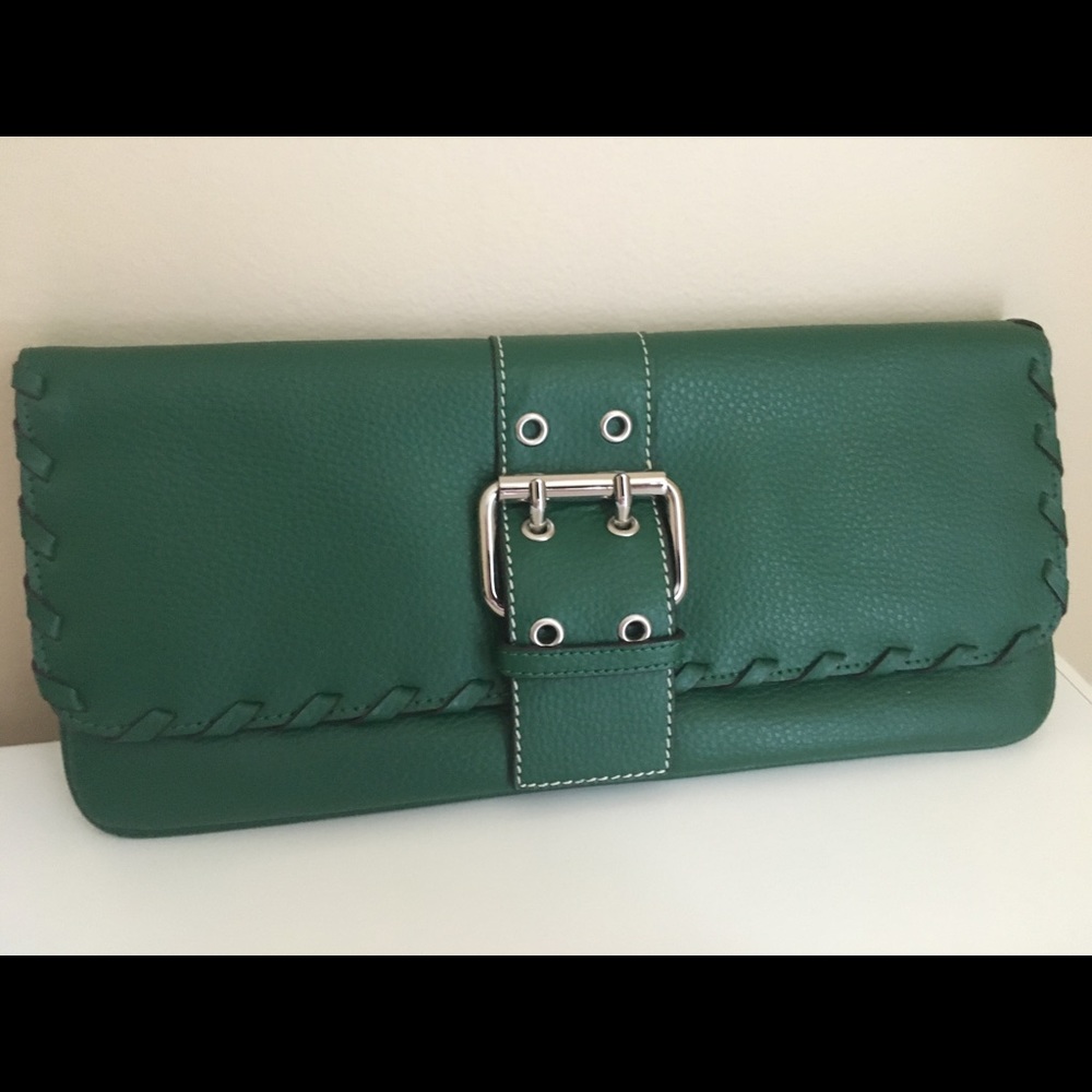 BCBGMaxAzria Green Clutch